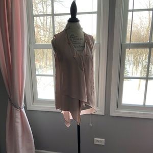 BCBG blush pink sleeveless blouse. NWOT